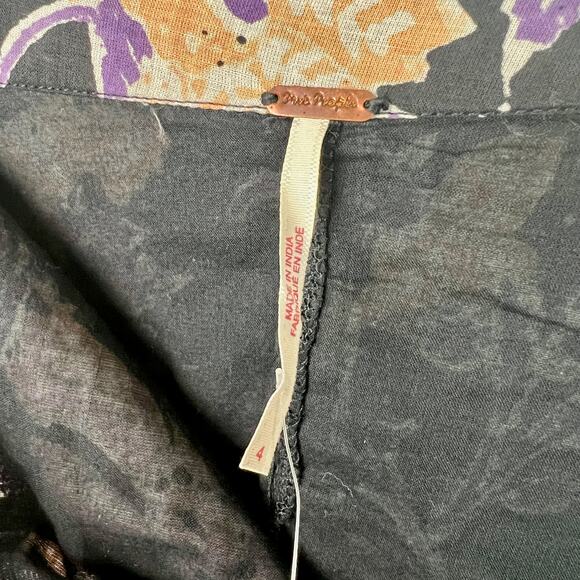 Free People NWT End of the Island Godet Miniskirt Size 4 Boho Floral Romantic - Picture 7 of 9